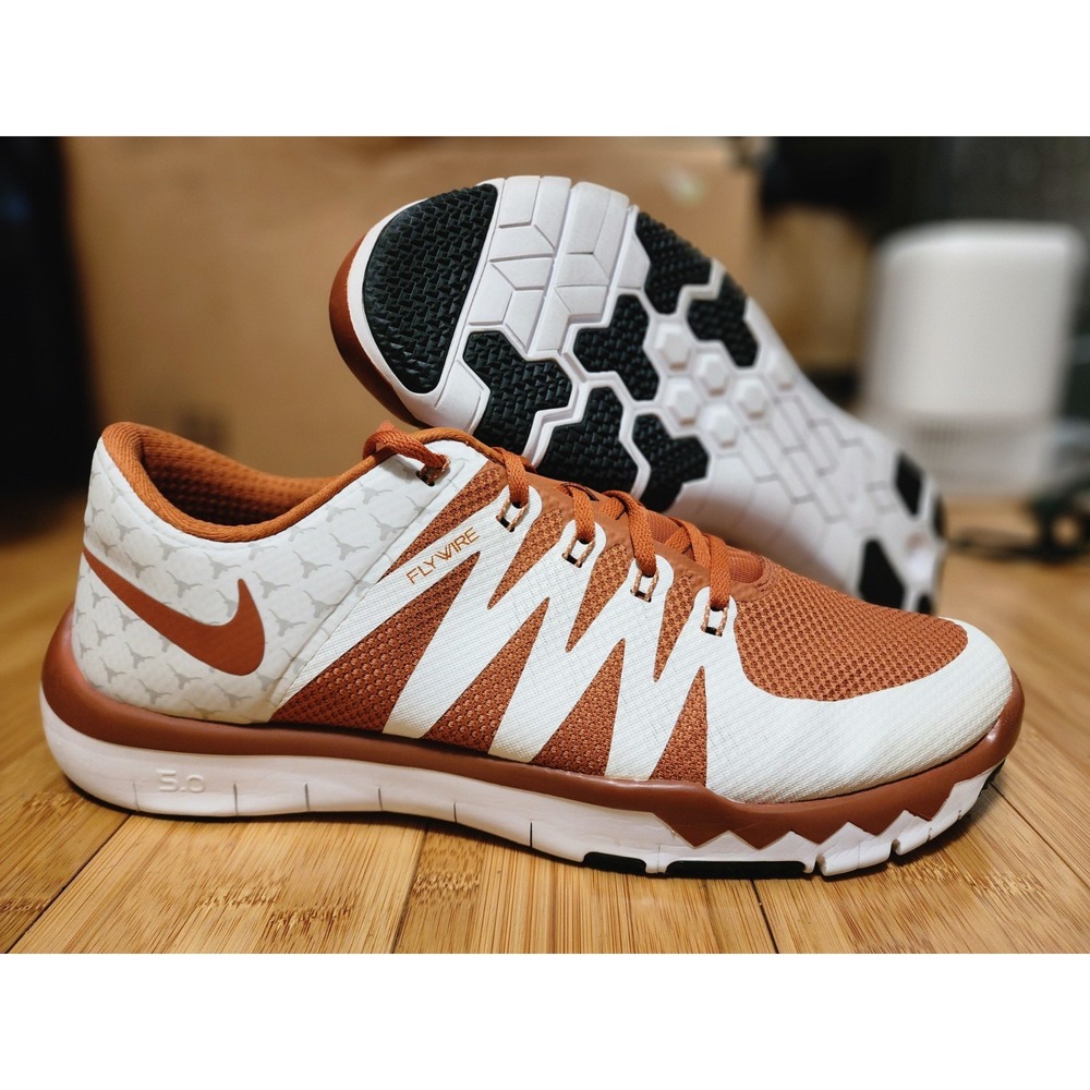 Nike Free TR 5.0 Texas Longhorns Running Shoes Mens 14 Orange 723939-800